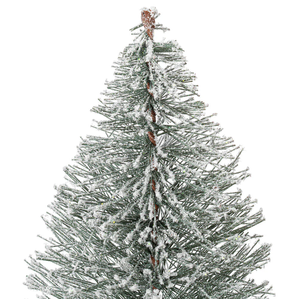 Vickerman 12in. flocked Village Artificial Christmas tree - Image 3
