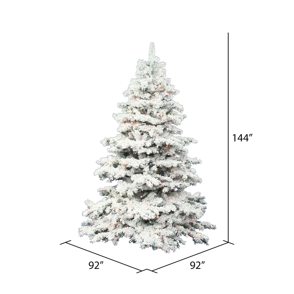 Vickerman 12ft. Alaskan Pine Artificial Christmas Tree Multi-Colored LED lights - Image 2