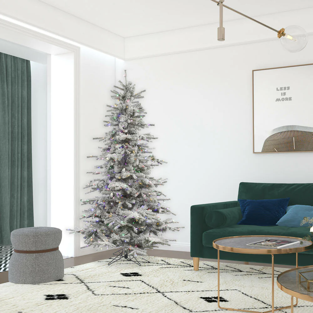 Vickerman 12ft. Sierra Fir Artificial Christmas Tree Multi-Colored LED lights - Image 3