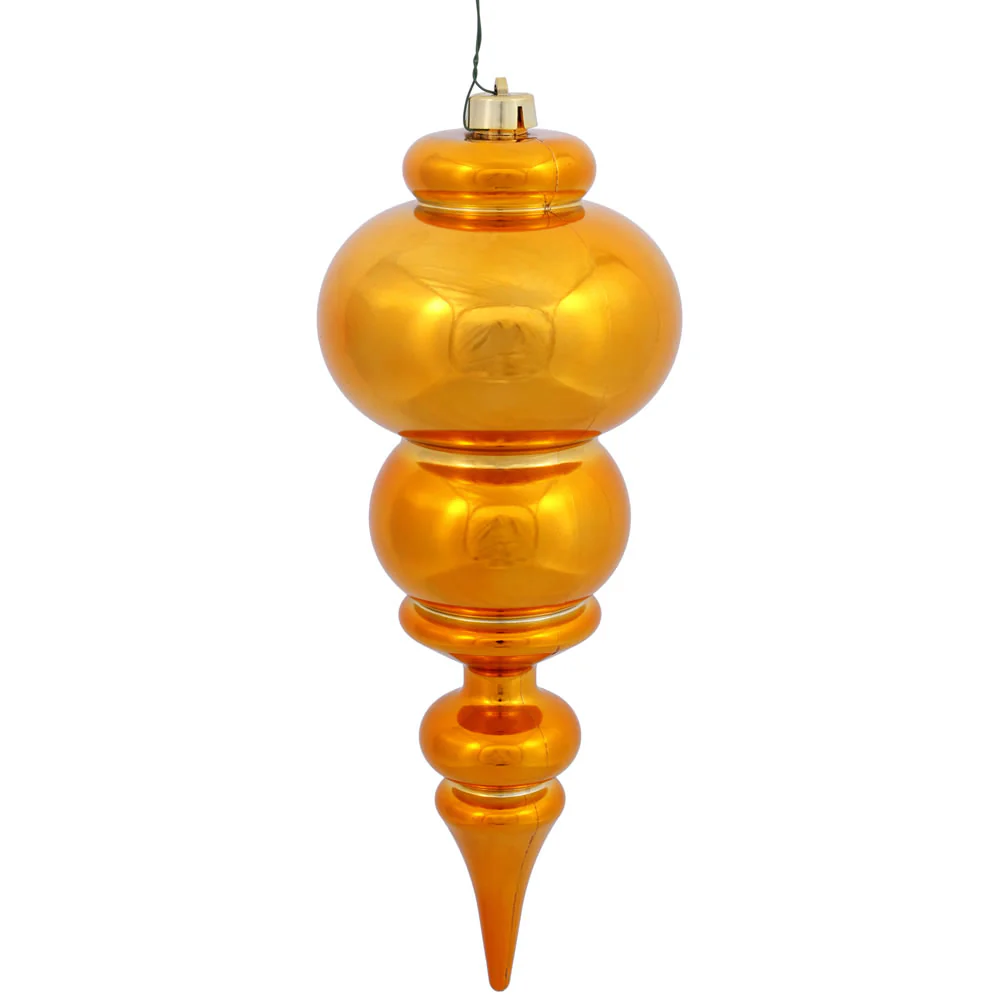 Vickerman 14 in. Antique Gold Shiny Finial Christmas Ornament