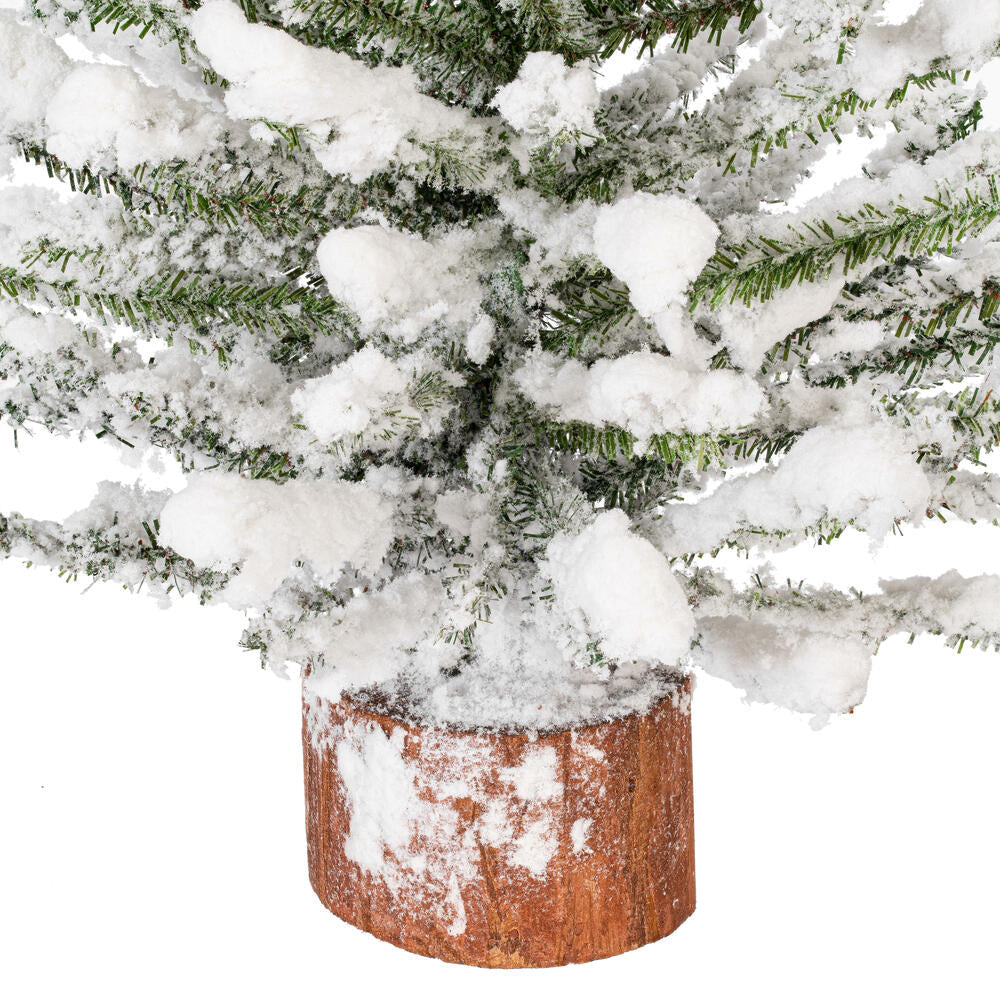 Vickerman 18in. flocked Mini Pine Artificial Christmas tree - Image 3