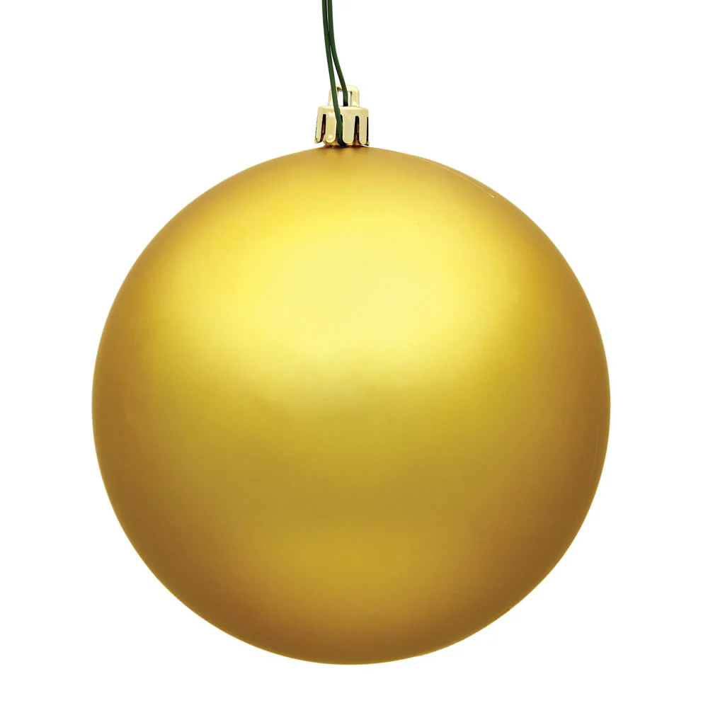 Vickerman 2.4 in. Honey Gold Matte Ball Christmas Ornament
