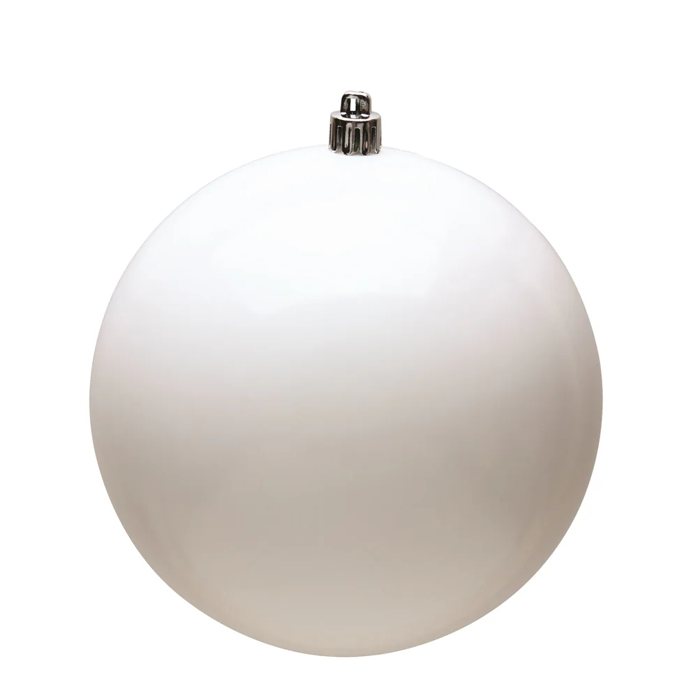 Vickerman 2.4 in. White Shiny Ball Christmas Ornament
