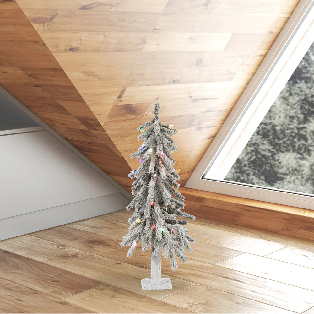 Vickerman 2ft. Alpine Artificial Christmas Tree Multi-Colored LED lights - Image 2