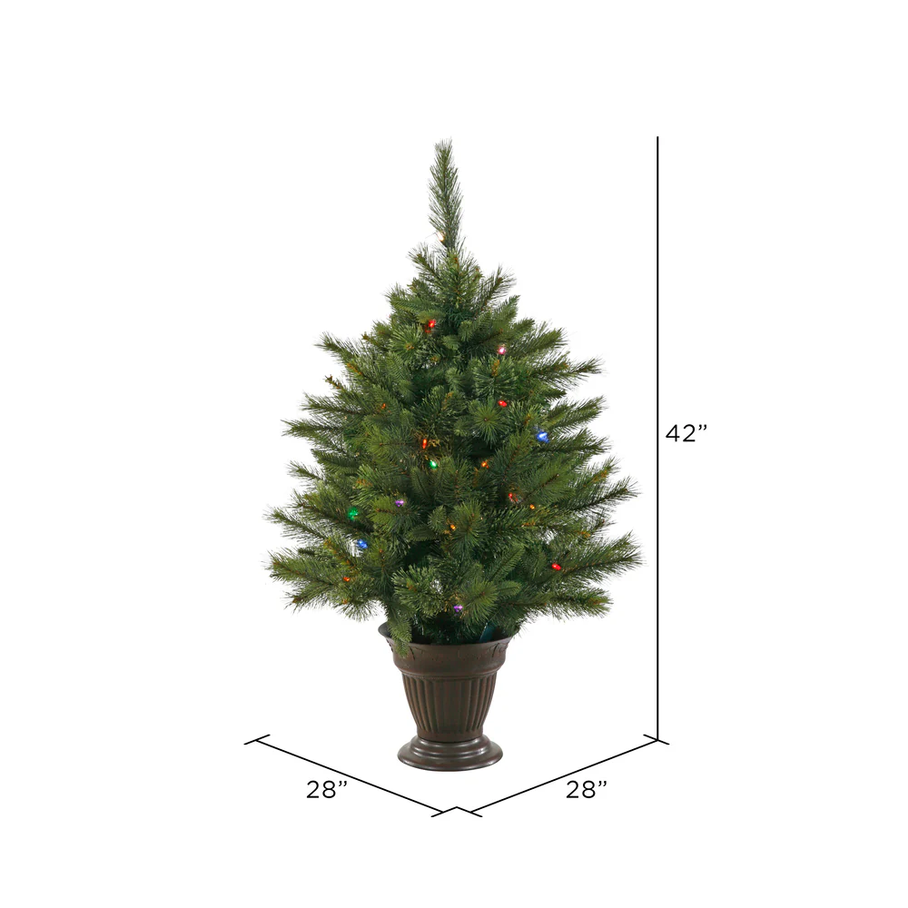 Vickerman 3.5ft. Cashmere Artificial Christmas Tree Multi-Colored LED Lights - Image 4