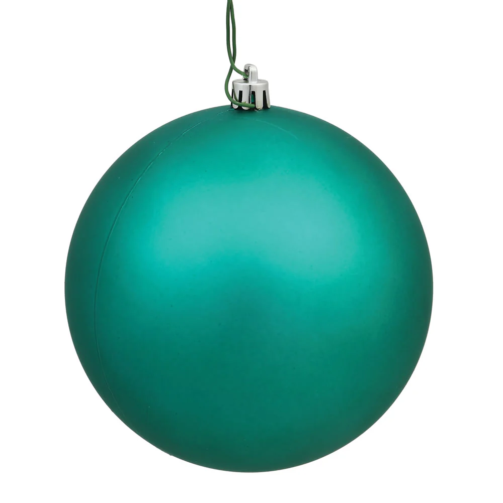 Vickerman 3 in. Teal Matte Ball Christmas Ornament