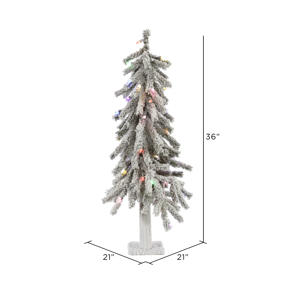 Vickerman 2ft. Alpine Artificial Christmas Tree Multi-Colored LED lights - Image 3