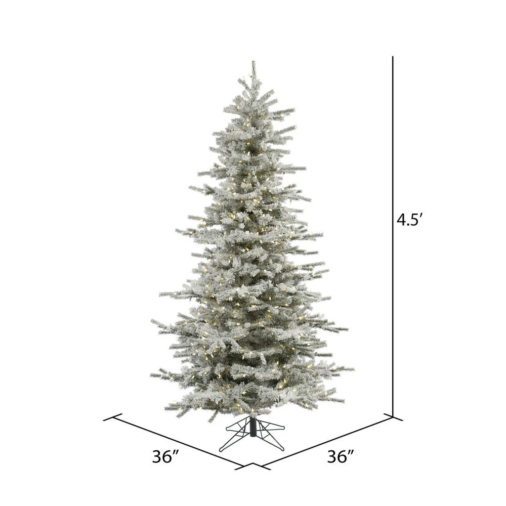 Vickerman 4.5ft. Sierra Fir Slim Artificial Christmas Tree in LED lights - Image 3