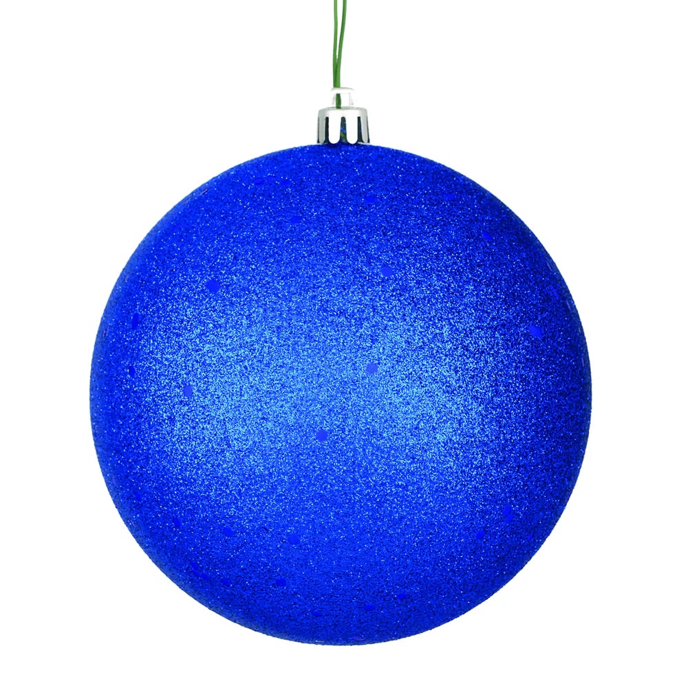 Vickerman 4.75 in. Midnight Blue Ball Christmas Ornament