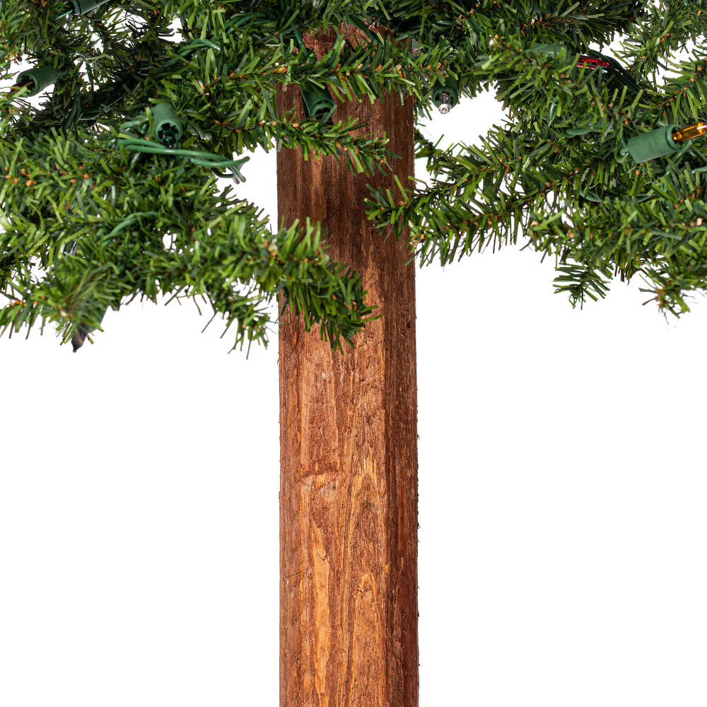 Vickerman 4ft. 5ft. 6ft. Alpine Artificial Christmas Tree Set Multi-colored LED Lights - Image 6