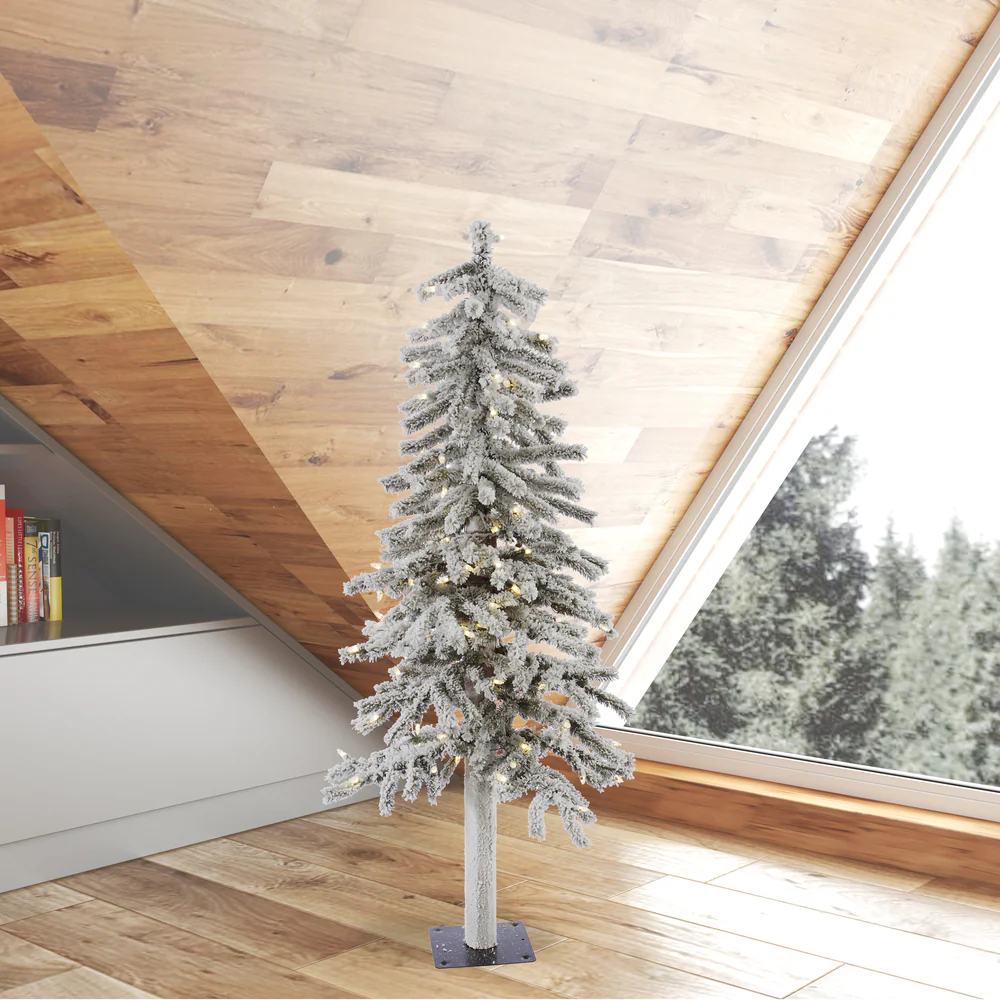 Vickerman 4ft. Alpine Artificial Christmas Tree in LED lights - Image 3