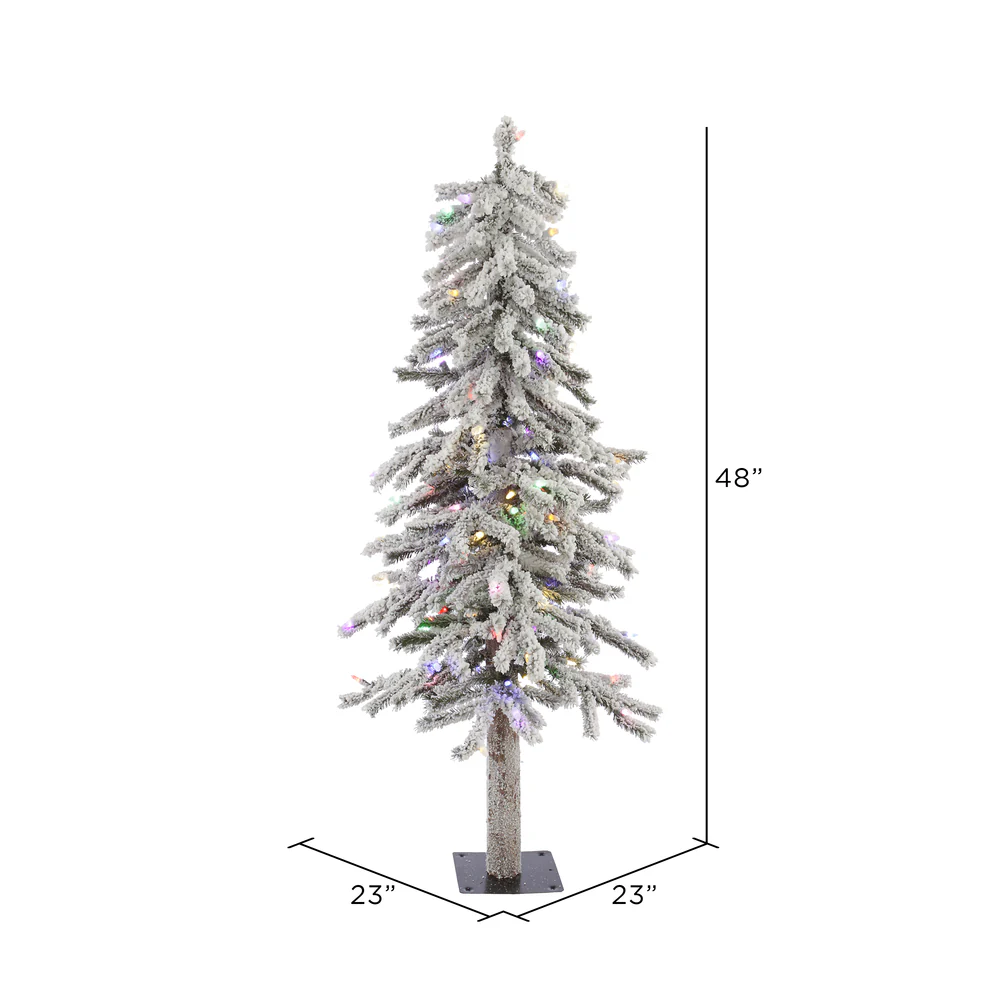 Vickerman 4ft. Alpine Artificial Christmas Tree Multi-Colored LED lights - Image 3