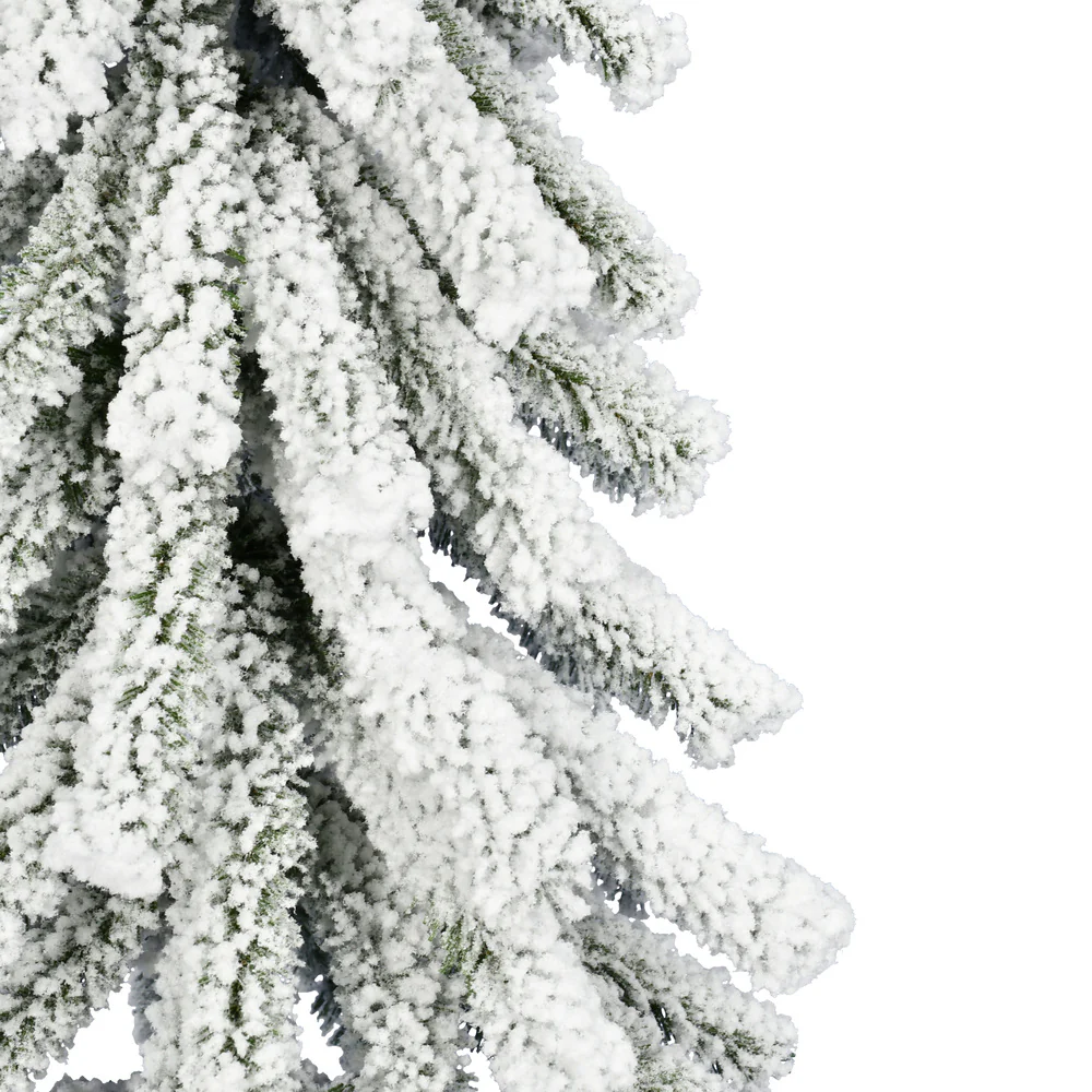 Vickerman 4ft. x 24in. Flocked Alpine Artificial Christmas Tree Unlit - Image 2