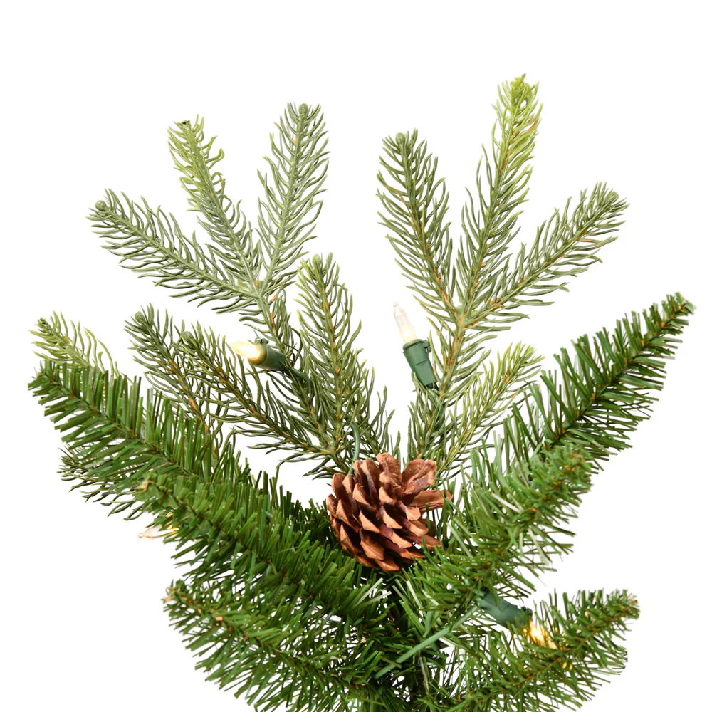 Vickerman 4ft. x 26in. Potted Kenly Pine Artificial Christmas Tree in LED Lights - Image 2