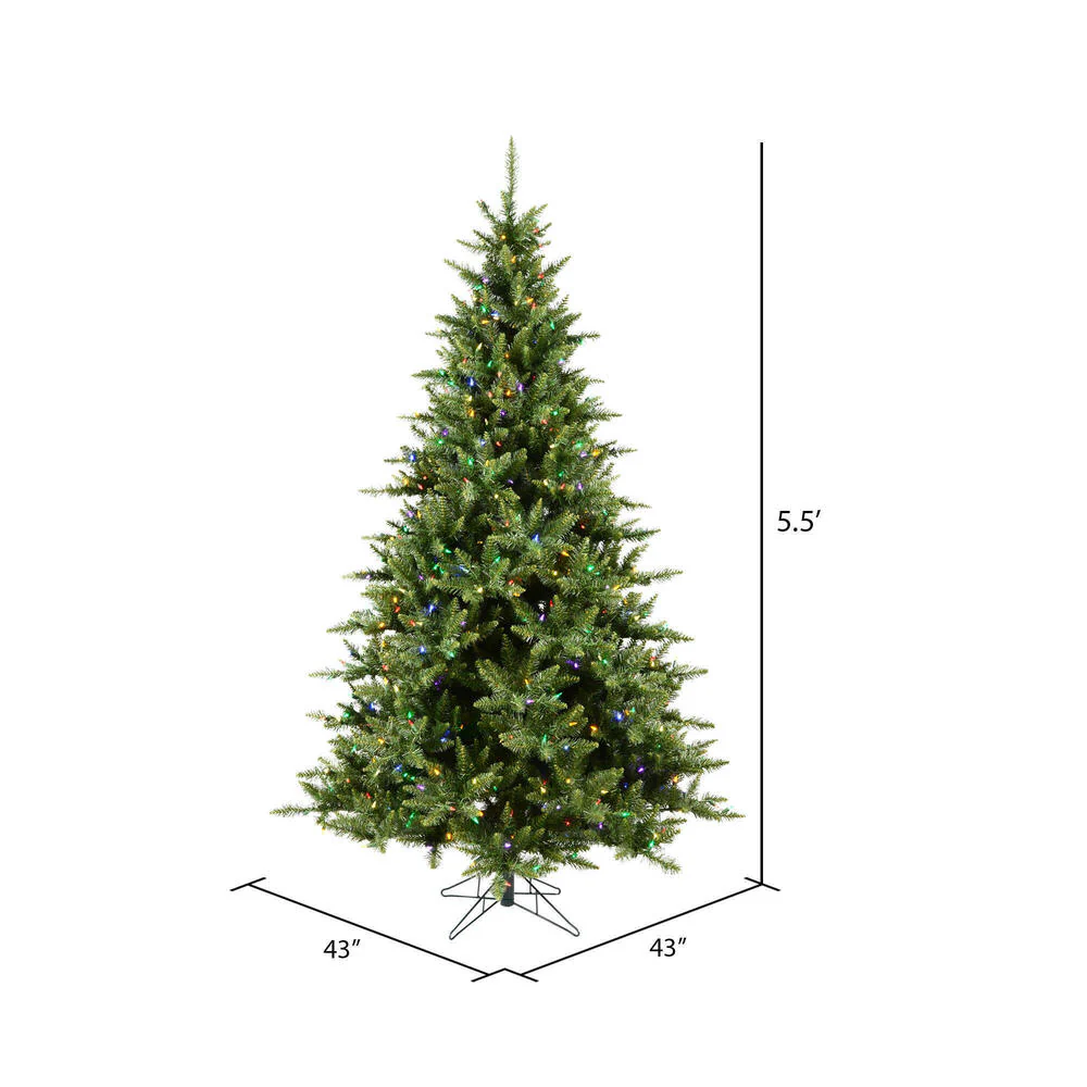 Vickerman 5.5ft. Camdon Fir Artificial Christmas Tree Multi-Colored LED Lights - Image 4