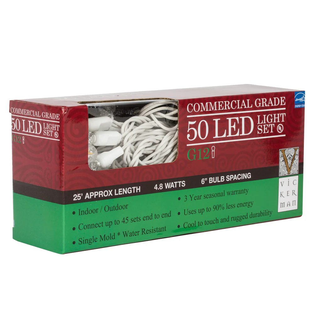 Vickerman 50 Light LED Red-Warm White G12 Set 6in. x 25 ft. - Image 2