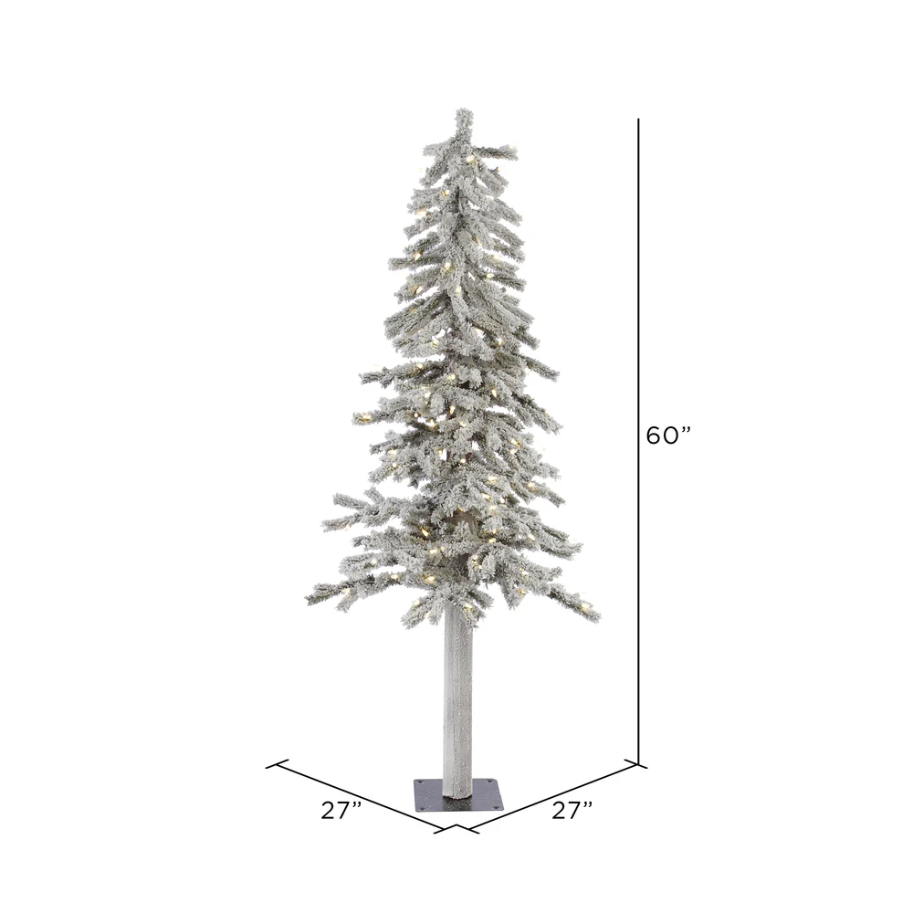 Vickerman 5ft. Alpine Artificial Christmas Tree in LED lights - Image 3
