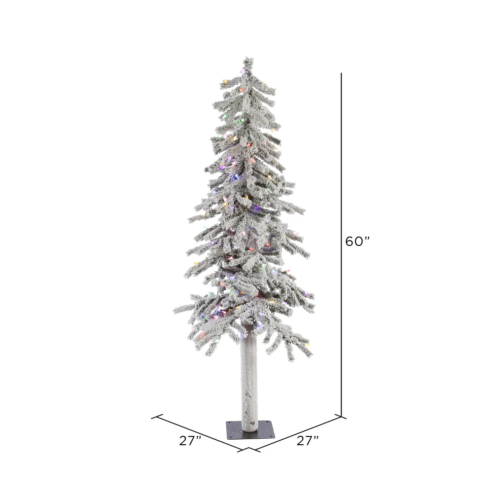Vickerman 5ft. Alpine Artificial Christmas Tree Multi-Colored Dura-Lit lights - Image 3