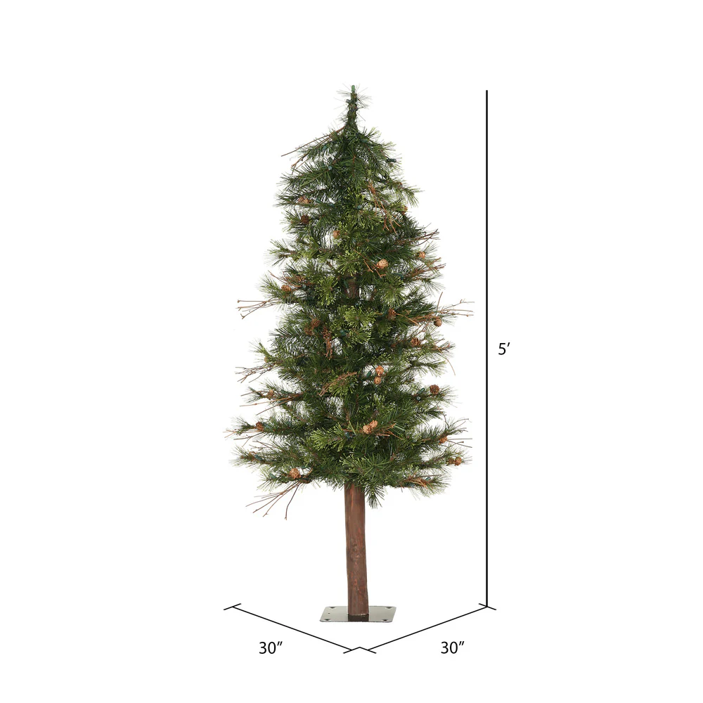 Vickerman 5ft. Mixed Country Alpine Artificial Christmas Tree Unlit - Image 3