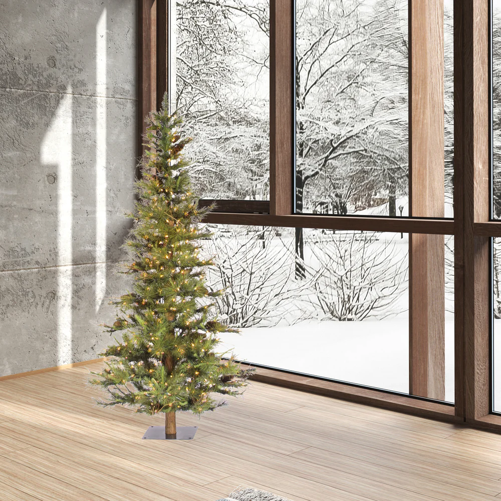 Vickerman 5ft. x 35in. Ashland Fir Artificial Christmas Tree in LED Lights - Image 4