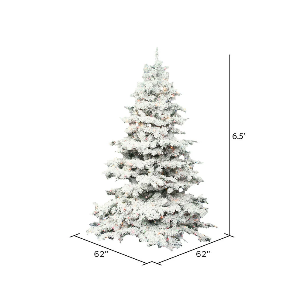 Vickerman 6.5ft. Alaskan Pine Artificial Christmas Tree Multi-Colored LED lights - Image 5