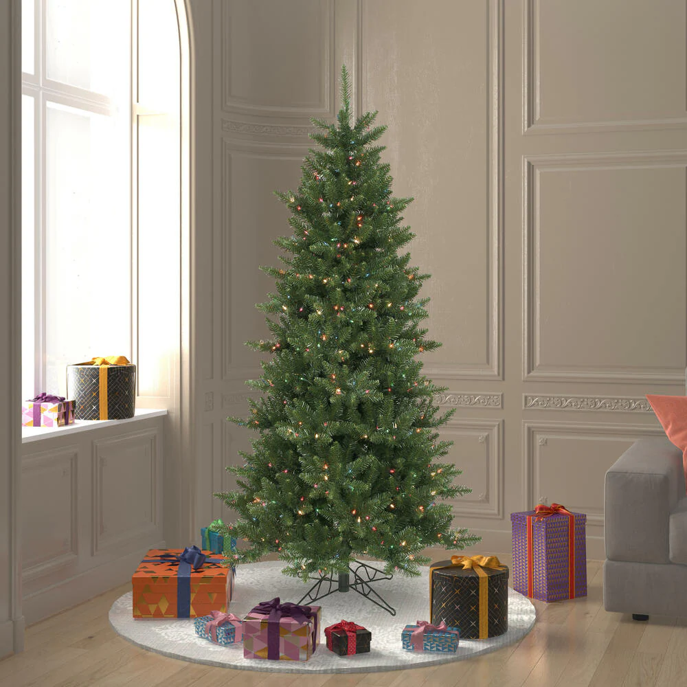Vickerman 6.5ft. Camdon Fir Slim Artificial Christmas Tree in LED Lights - Image 3