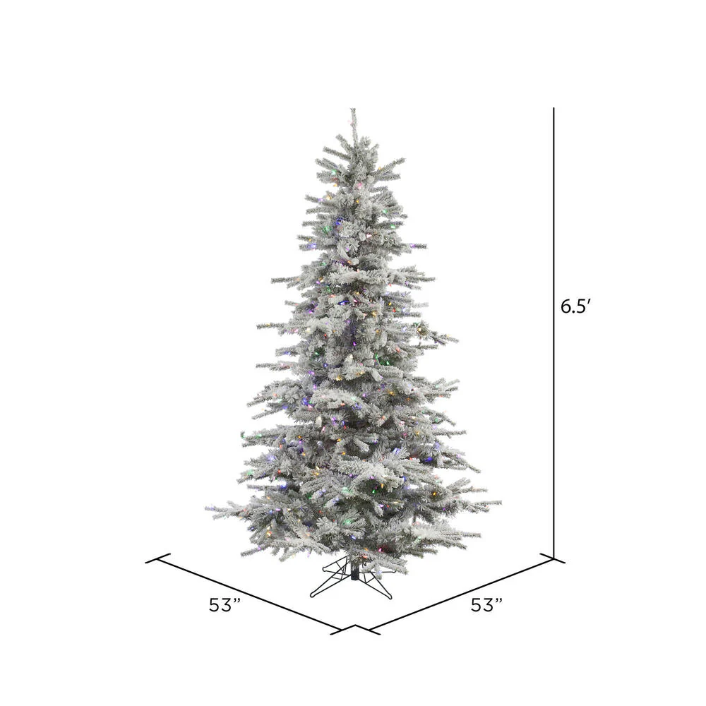 Vickerman 6.5ft. Sierra Fir Artificial Christmas Tree Multi-Colored LED lights - Image 5