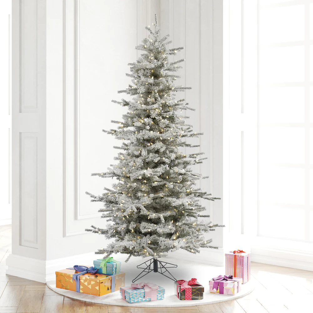 Vickerman 6.5ft. Sierra Fir Slim Artificial Christmas Tree in LED lights - Image 4