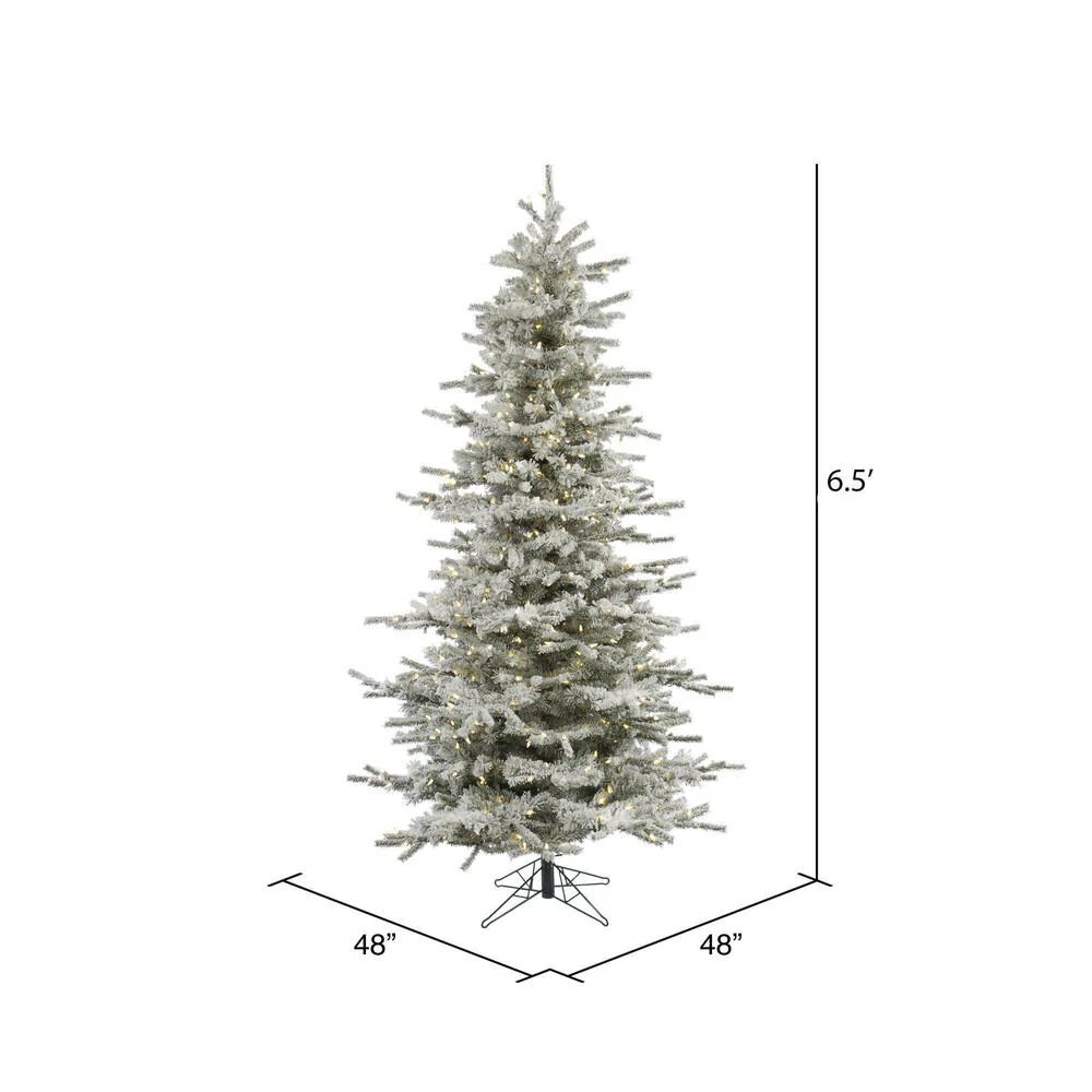 Vickerman 6.5ft. Sierra Fir Slim Artificial Christmas Tree in LED lights - Image 5