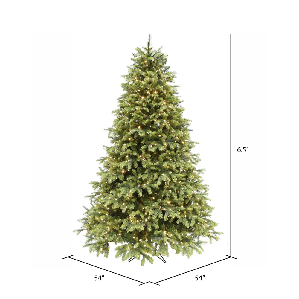 Vickerman 6.5ft. x 54in. Deluxe Balsam Artificial Christmas Tree - Image 3