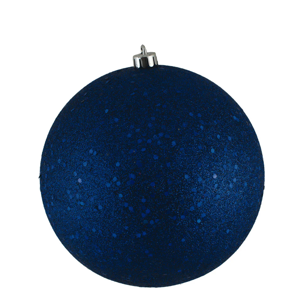 Vickerman 6 in. Sea Blue Ball Christmas Ornament