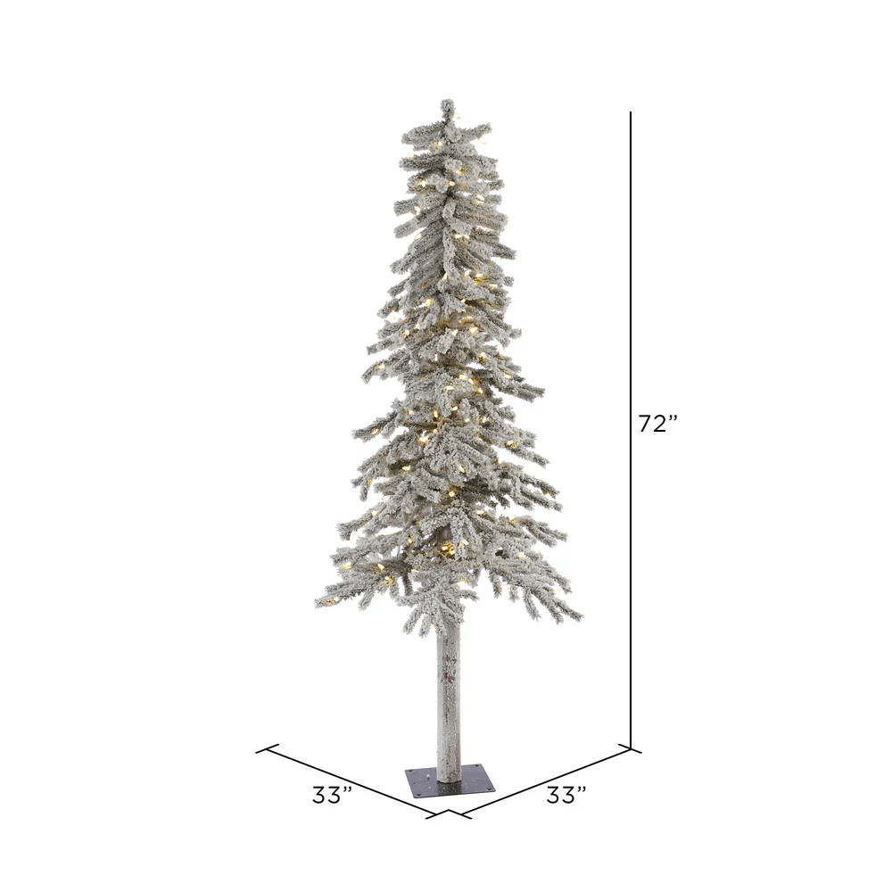 Vickerman 6ft. Alpine Artificial Christmas Tree in LED lights - Image 3