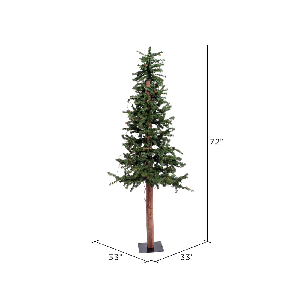 Vickerman 6ft. Alpine Artificial Christmas Tree Unlit - Image 4
