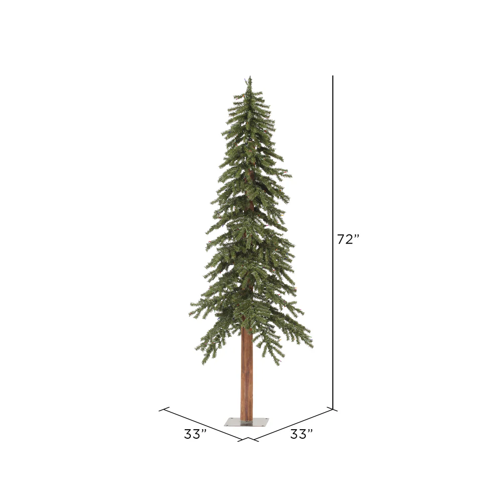 Vickerman 6ft. Natural Alpine Artificial Christmas Tree Unlit - Image 4