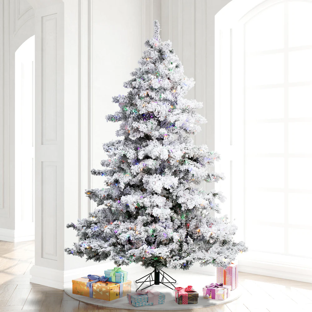 Vickerman 7.5ft. Alaskan Pine Artificial Christmas Tree Multi-Colored LED lights - Image 3