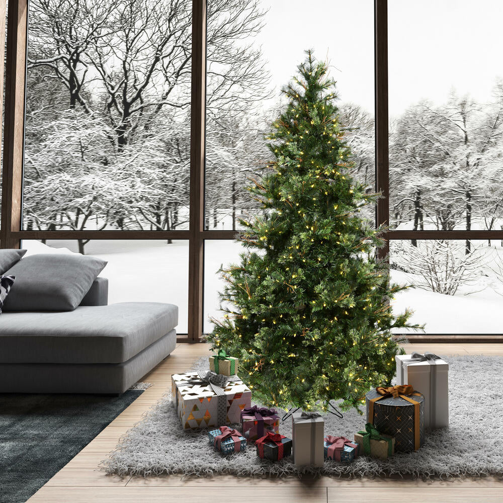 Vickerman 7.5ft. Mixed Country Pine Artificial Christmas Tree in LED Lights - Image 3