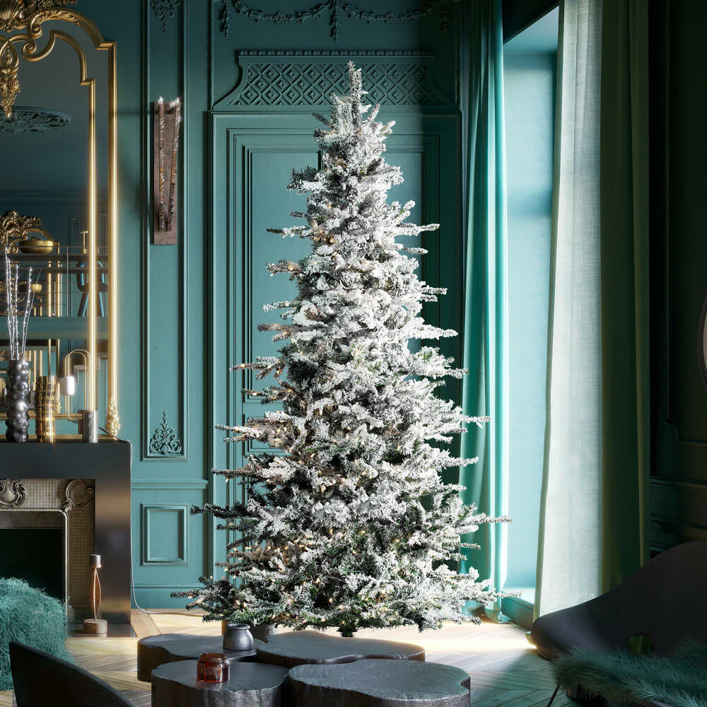 Vickerman 7.5ft. Sierra Fir Slim Artificial Christmas Tree in LED lights - Image 4