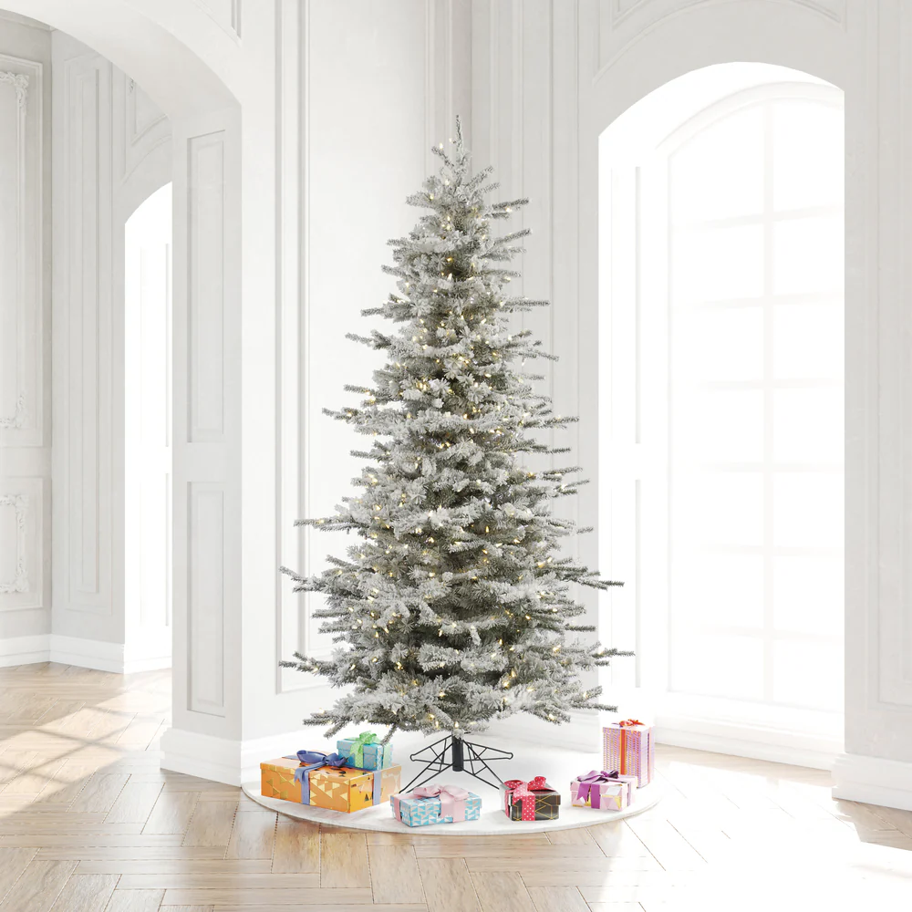 Vickerman 7.5ft. Sierra Fir Slim Artificial Christmas Tree in LED lights - Image 5