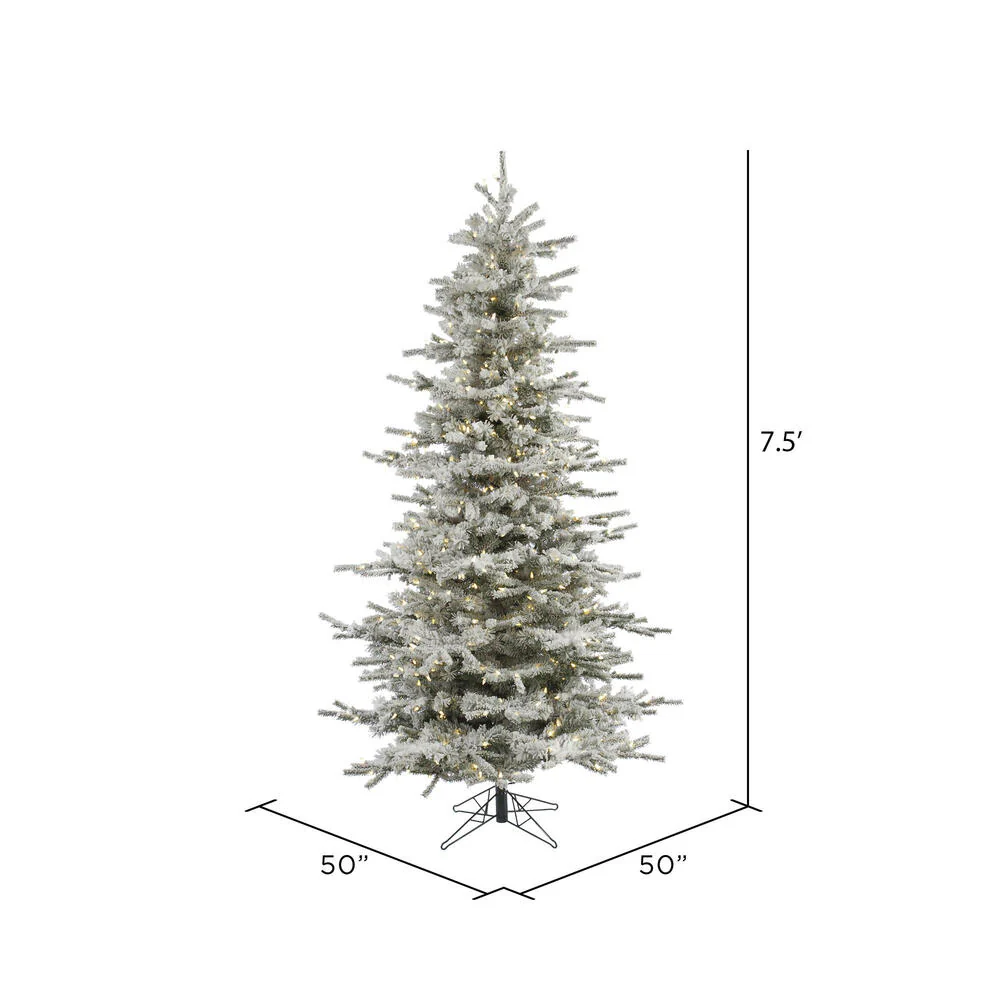 Vickerman 7.5ft. Sierra Fir Slim Artificial Christmas Tree in LED lights - Image 6