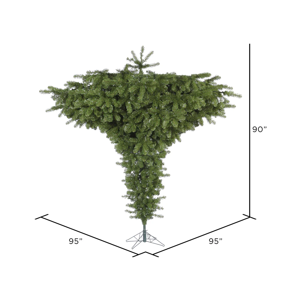 Vickerman 7.5ft. Upside Down Artificial Christmas Tree Unlit - Image 3