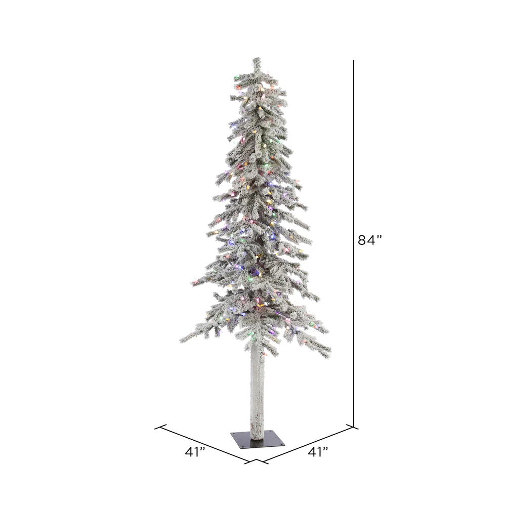 Vickerman 7ft.Alpine Artificial Christmas Tree Multi-Colored LED lights - Image 3