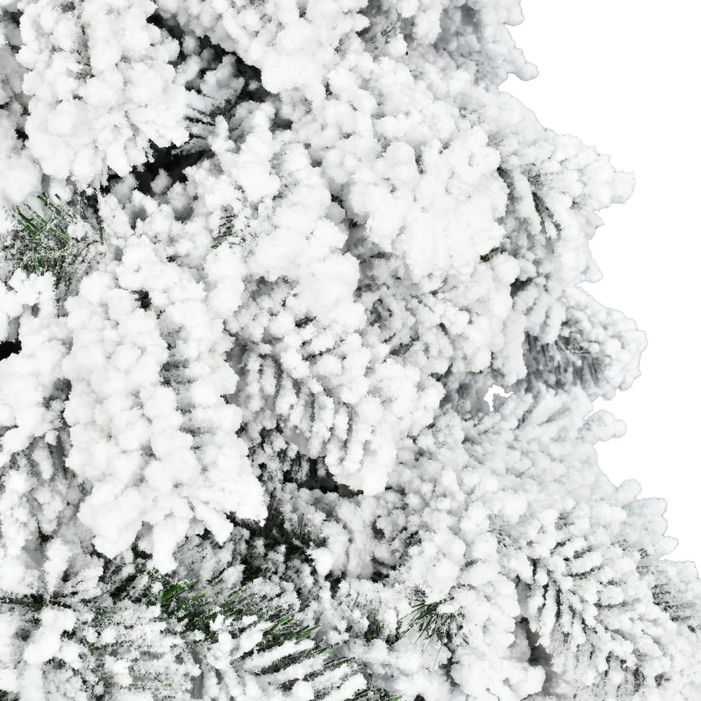 Vickerman 7ft. Flocked Spruce Artificial Christmas Tree Unlit - Image 2