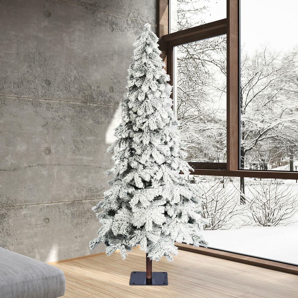 Vickerman 7ft. Flocked Spruce Artificial Christmas Tree Unlit - Image 3