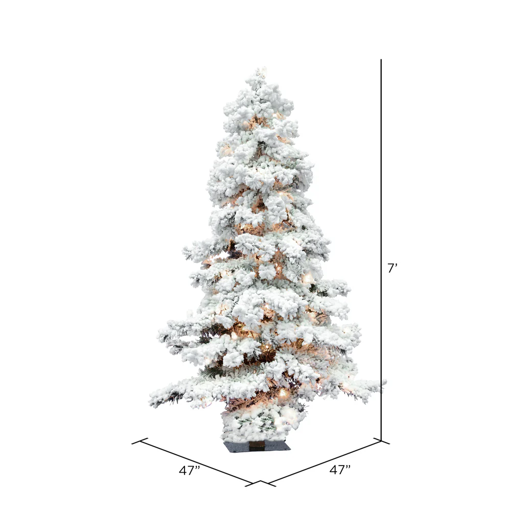 Vickerman 7ft. Spruce Artificial Christmas Tree in LED Lights - Image 3