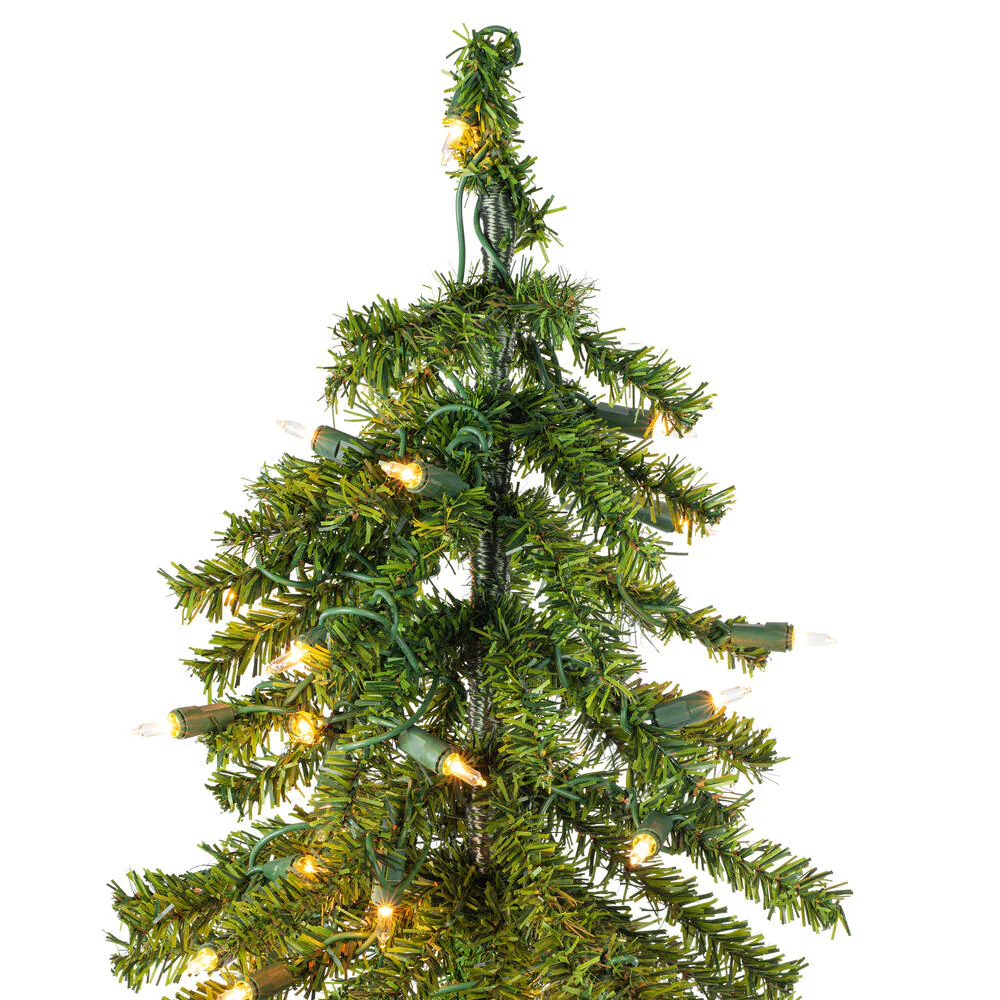 Vickerman 7ft.x 44in. Alpine Artificial Christmas Tree Warm White LED Lights - Image 2