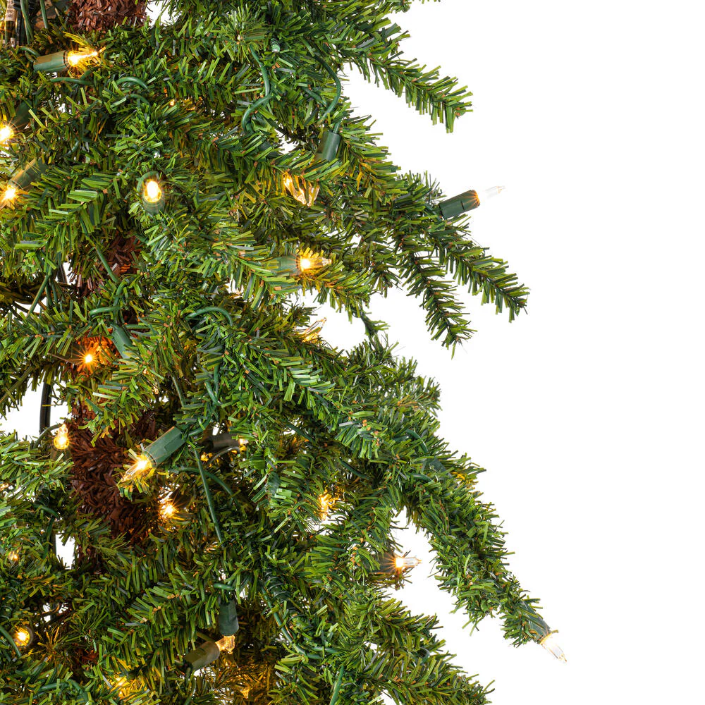 Vickerman 7ft.x 44in. Alpine Artificial Christmas Tree Warm White LED Lights - Image 3