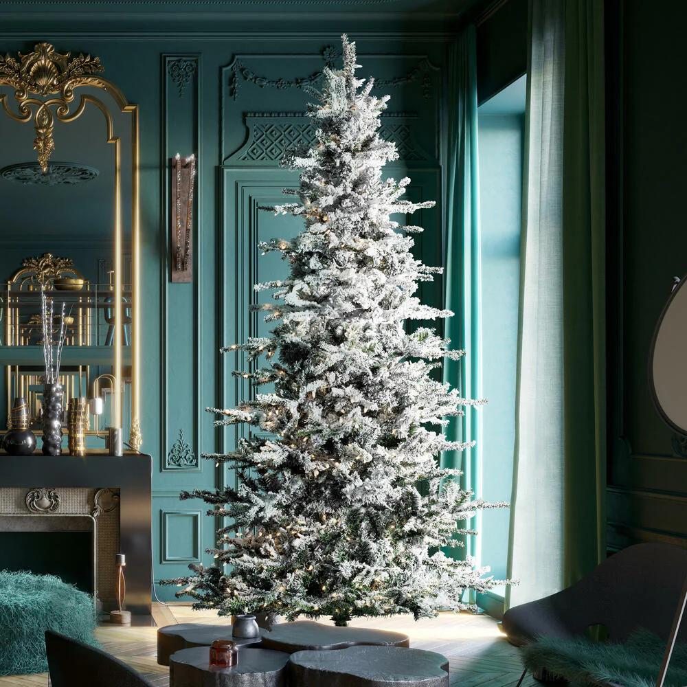 Vickerman 8.5ft. Sierra Fir Slim Artificial Christmas Tree in LED lights - Image 4