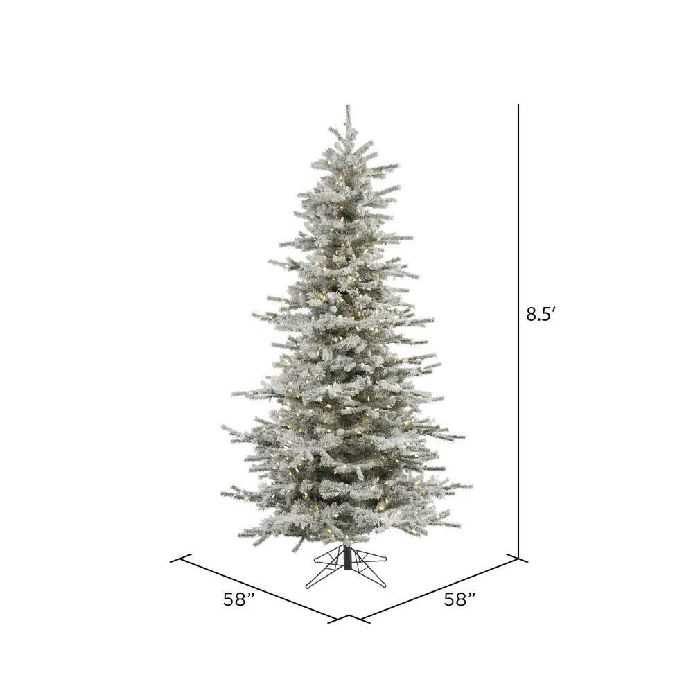 Vickerman 8.5ft. Sierra Fir Slim Artificial Christmas Tree in LED lights - Image 6