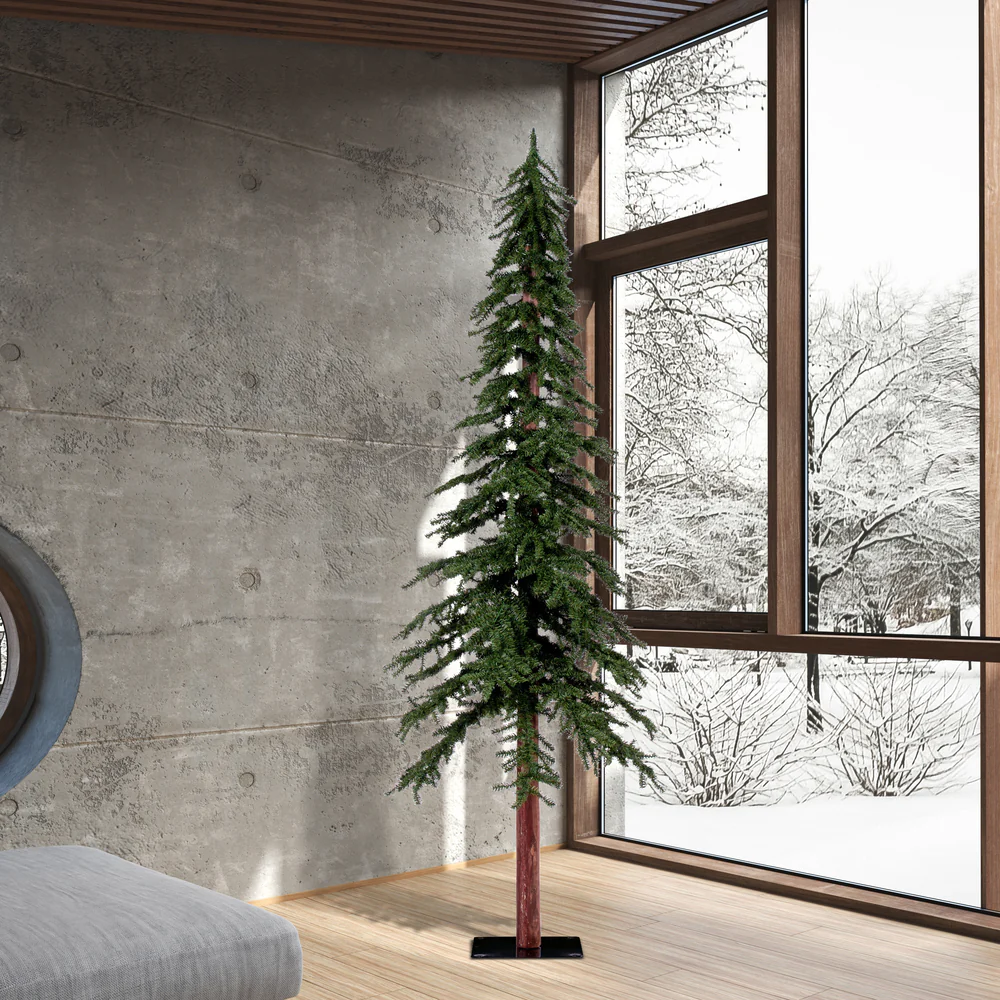 Vickerman 8ft. Natural Alpine Artificial Christmas Tree Unlit - Image 5