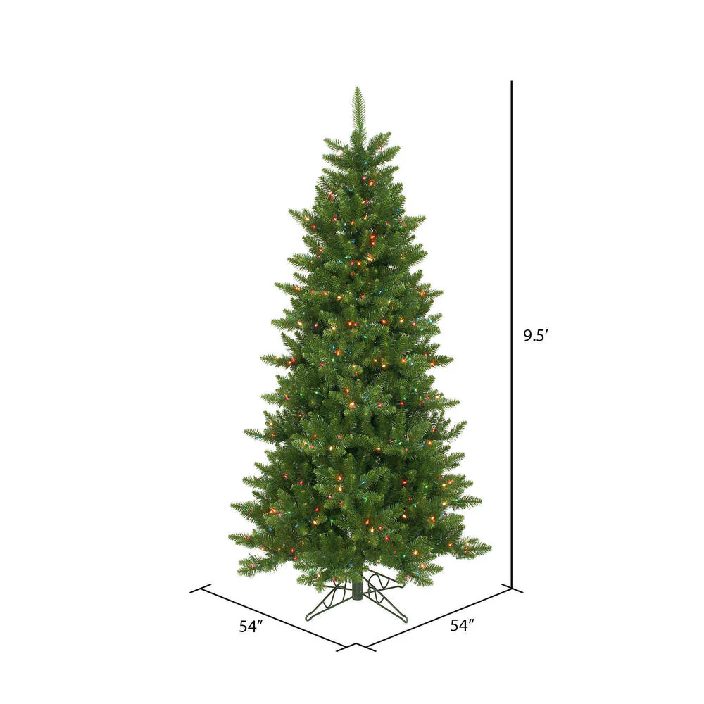 Vickerman 9.5ft. Camdon Fir Slim Artificial Christmas Tree in LED Lights - Image 4